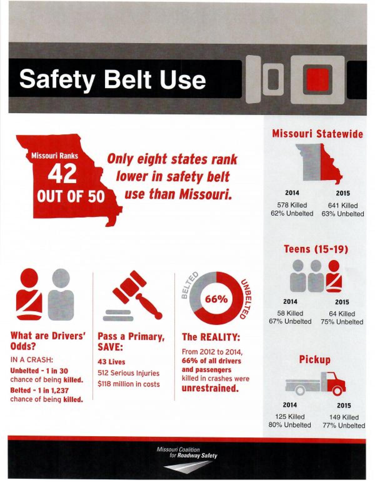 Safety Belt Use Statistics (information also included in text on page)