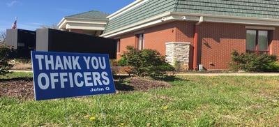Thank you officers sign
